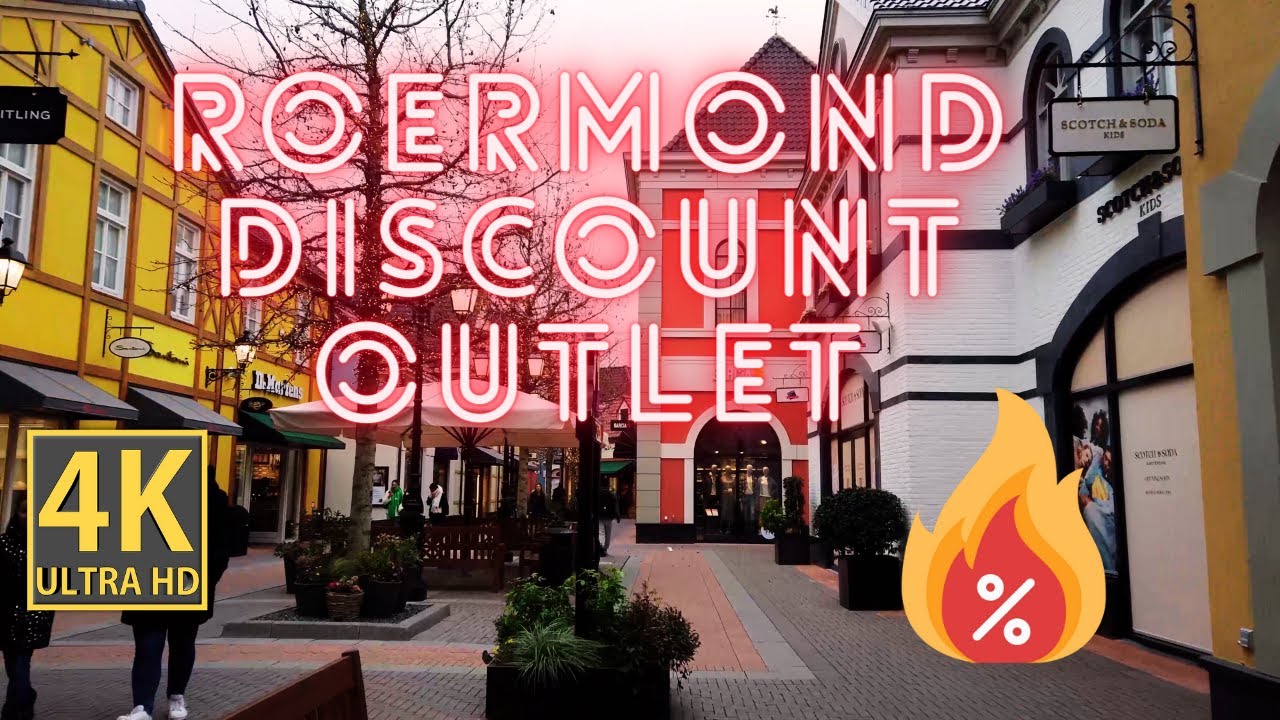 Walking Tour Roermond Factory Outlet, Netherlands 🇳🇱 4K Ultra HD