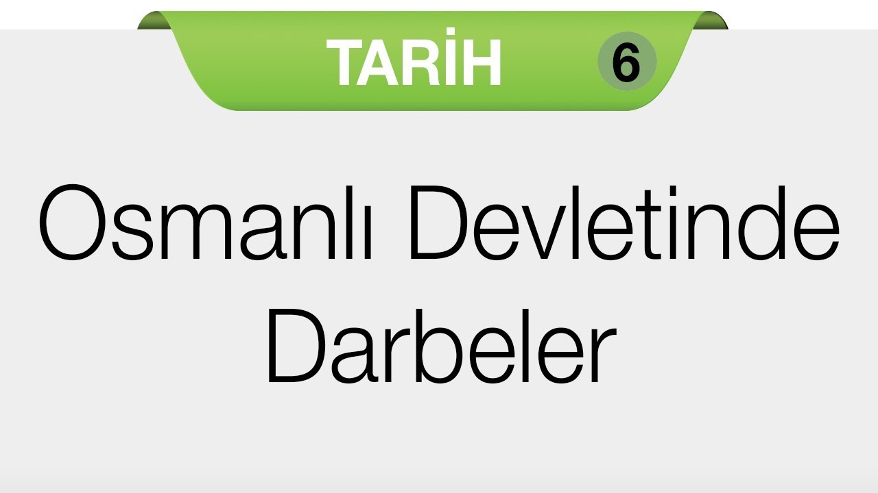 Devrimler Çağında Değişen Devlet Toplum İlişkileri - Osmanlı Devletinde Darbeler