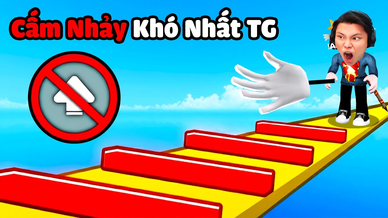 [ROBLOX] JayGray Leo Tháp Cấm Dùng Nút Nhảy Khó Nhất Thế Giới🖐🥵Thử Thách Slap Tower No Jump