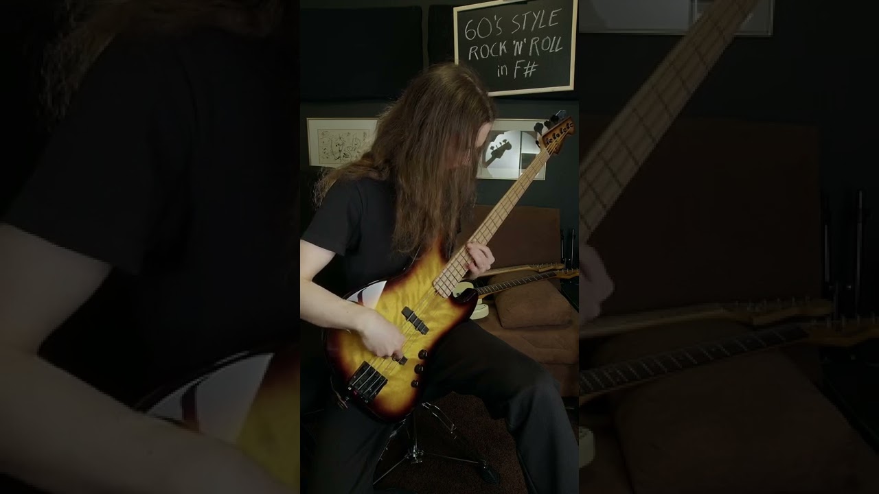 MGS376: 60's style rock 'n' roll bass line on drum loop & guitars
