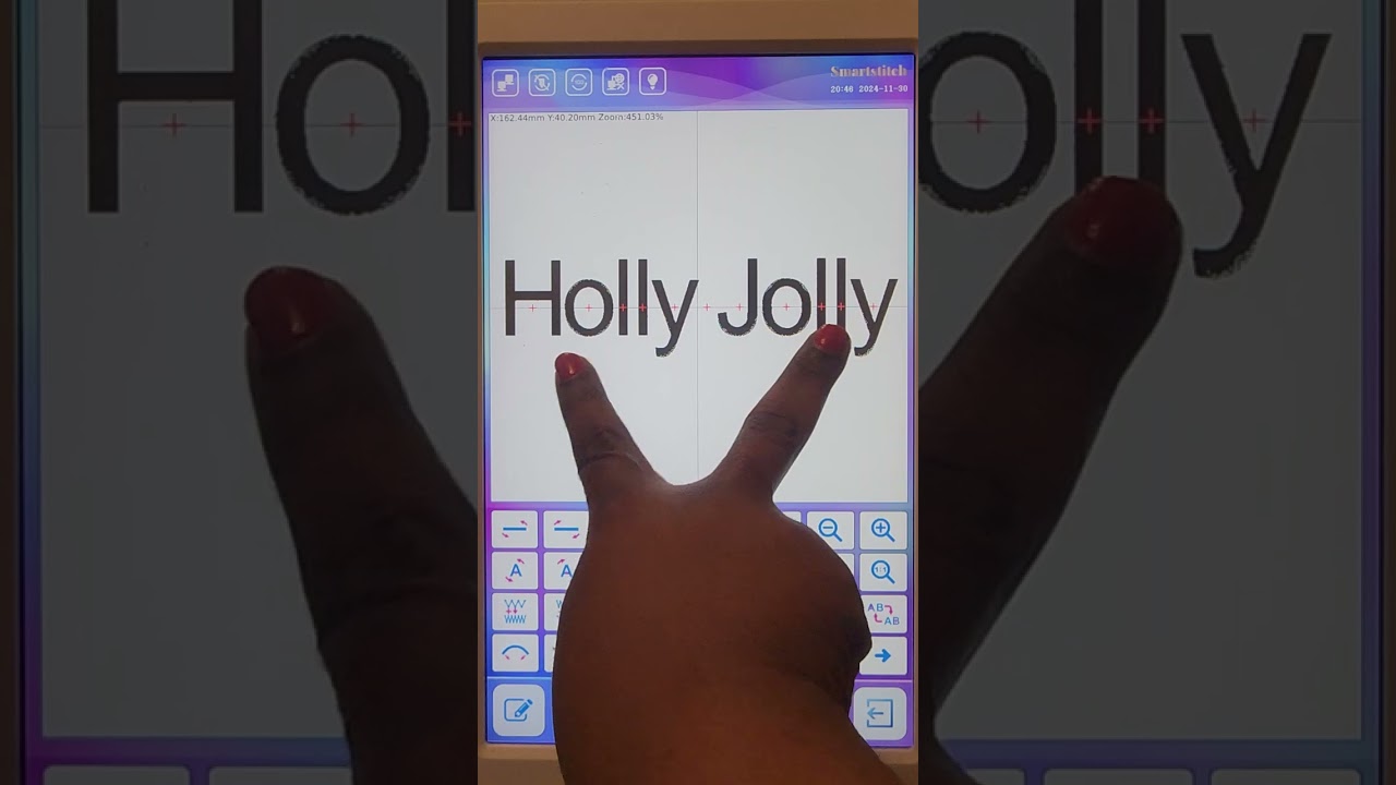 A more detailed look at included font function on Smartstitch S1501.  @Smartstitch