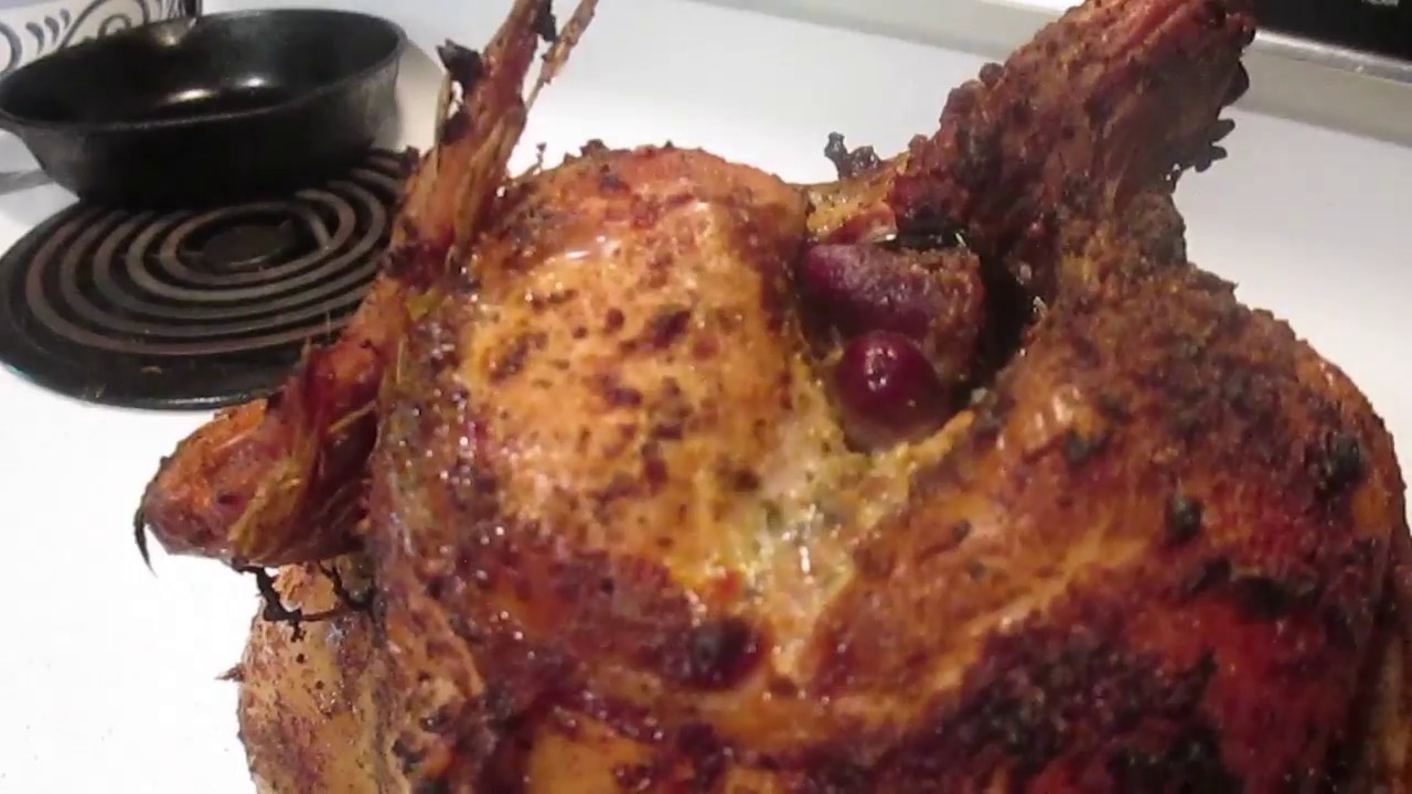 Wish.com Beer Can Chicken Stand on the Char-Broil Kamander