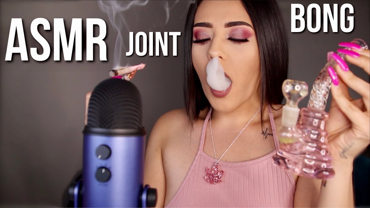 420 ASMR SMOKE SESH JOINT + BONG (BONG RIPS) *SUPER SATISFYING* SMOKE WITH ME!