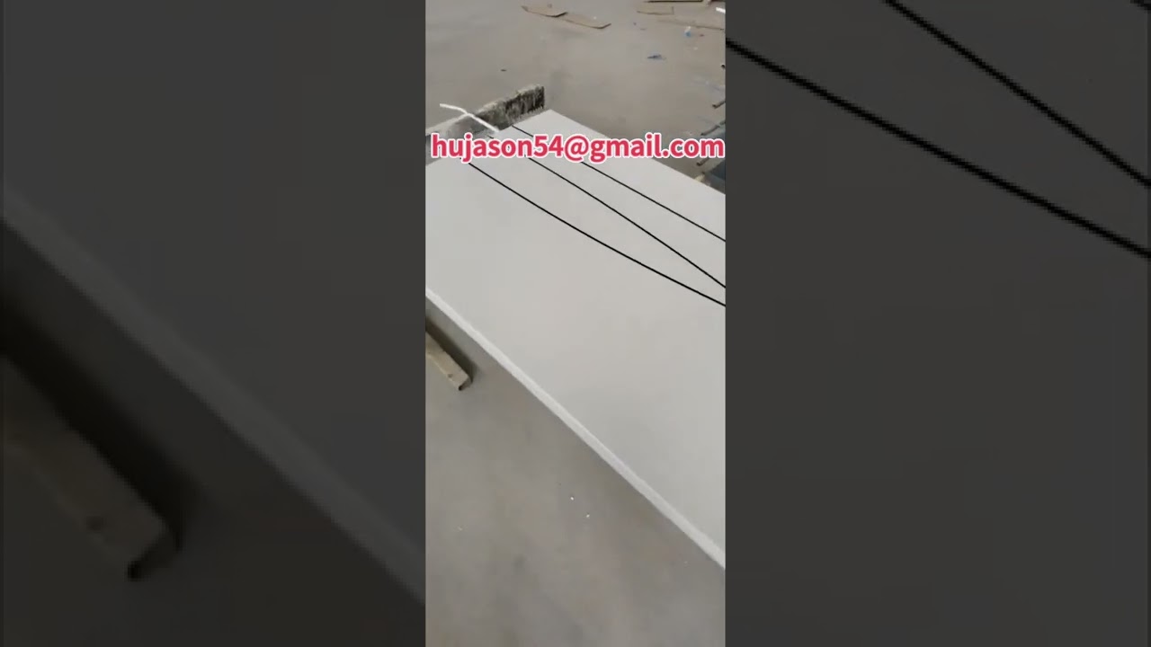 White MDF PVC door with black minimalist lines