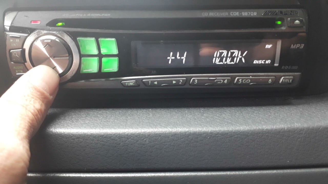 ALPİNE AUTO CAR AUX #DEMO MOD OF ON CD-9870 MP3