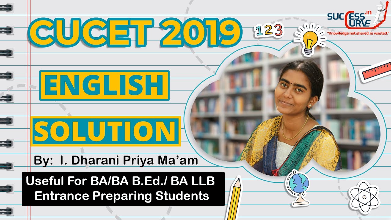 CUCET 2019 English Previous years question Solution | CUCET SAVER COURSE #CUCET Entrance preparation