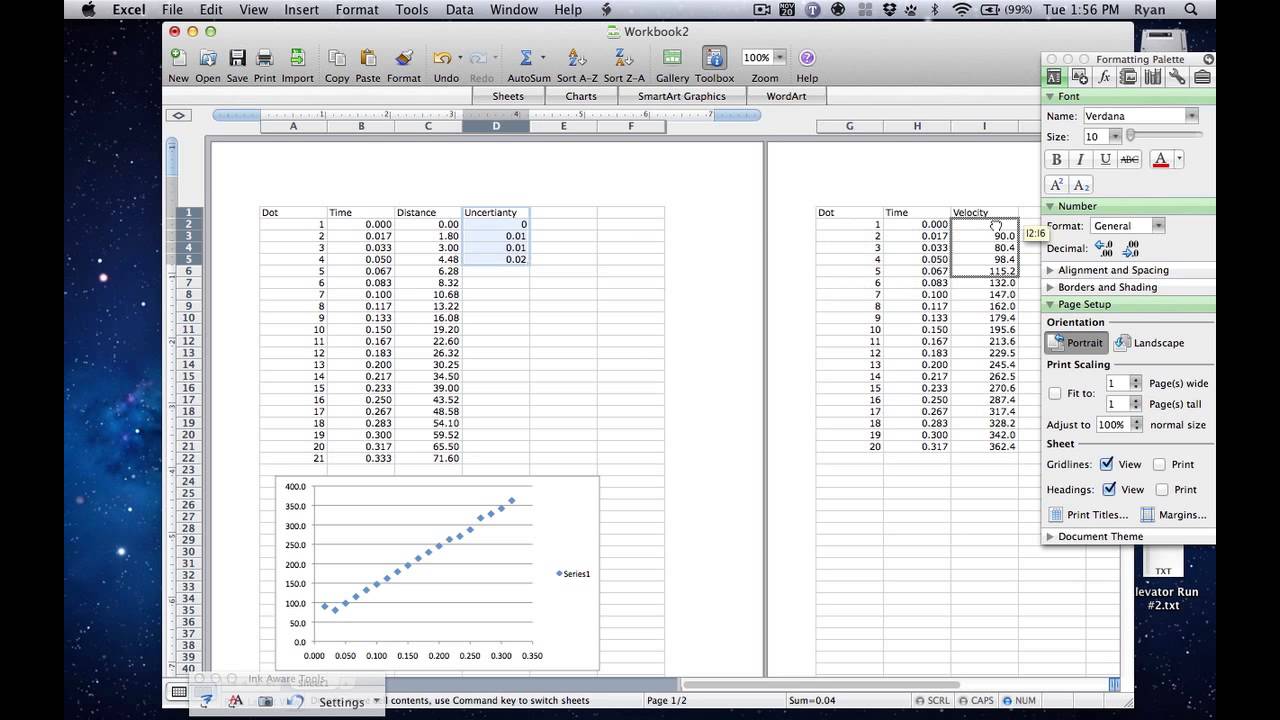 Excel and Graphing #2 - Formatting