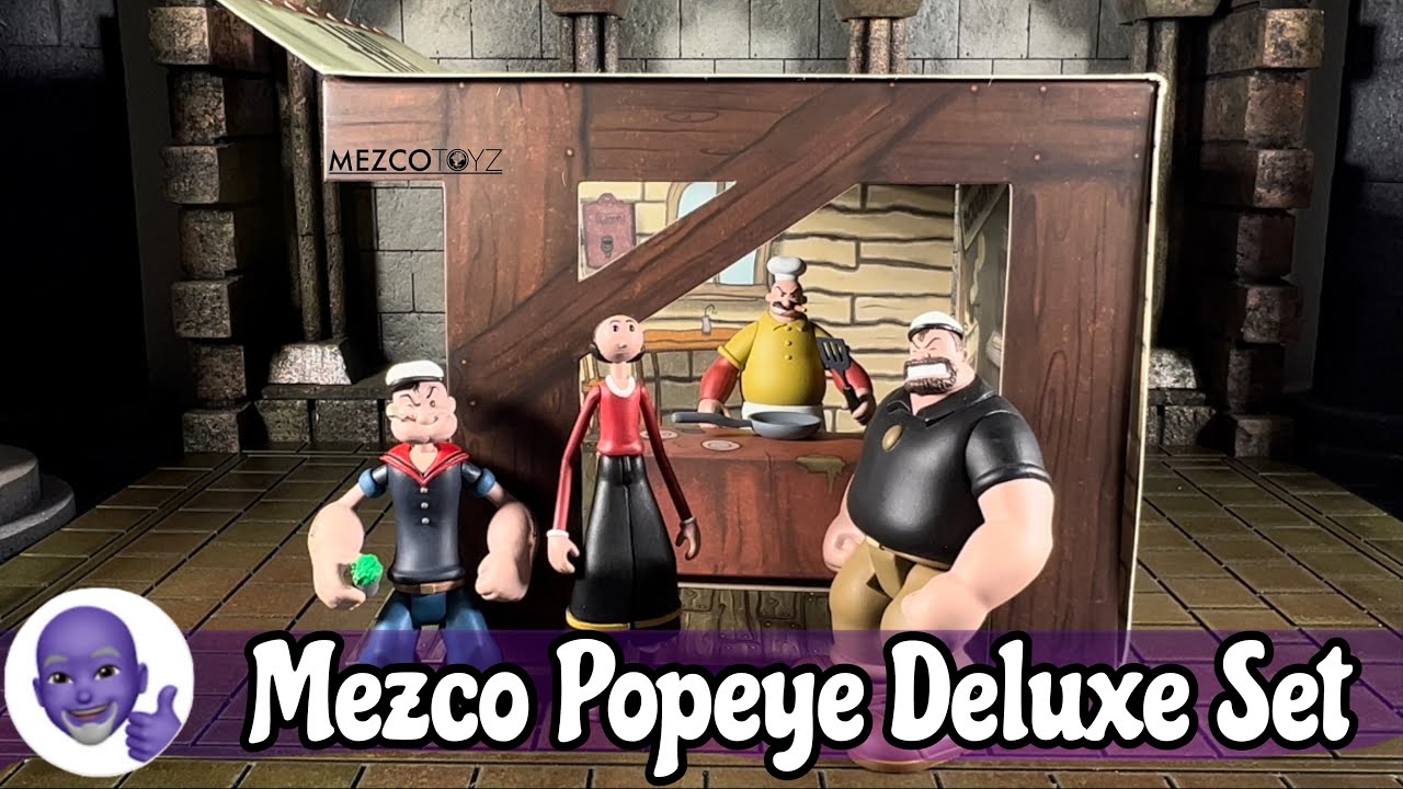 Mezco 5Points Popeye Deluxe Box Set Action Figure Review