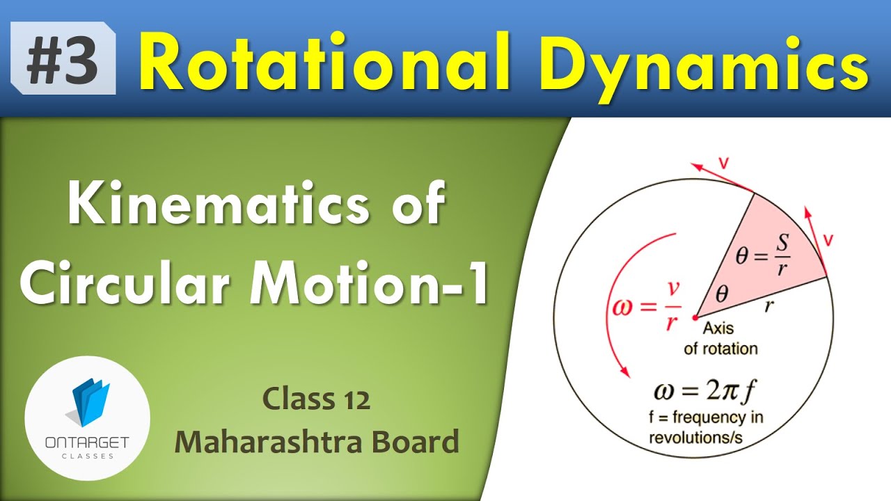Kinematics of Circular Motion - 1 | Rotational Dynamics | Class 12 | Maharashtra Board in Hindi