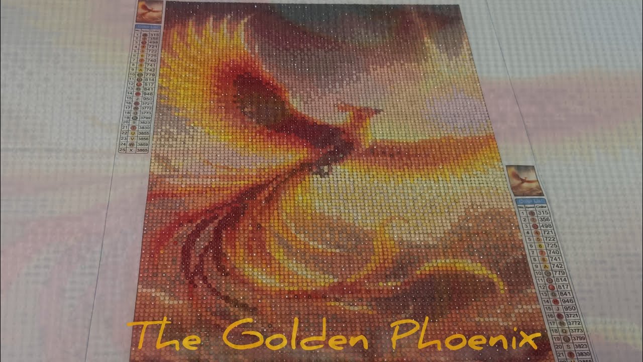 Diamond Painting #84, The Golden Phoenix 