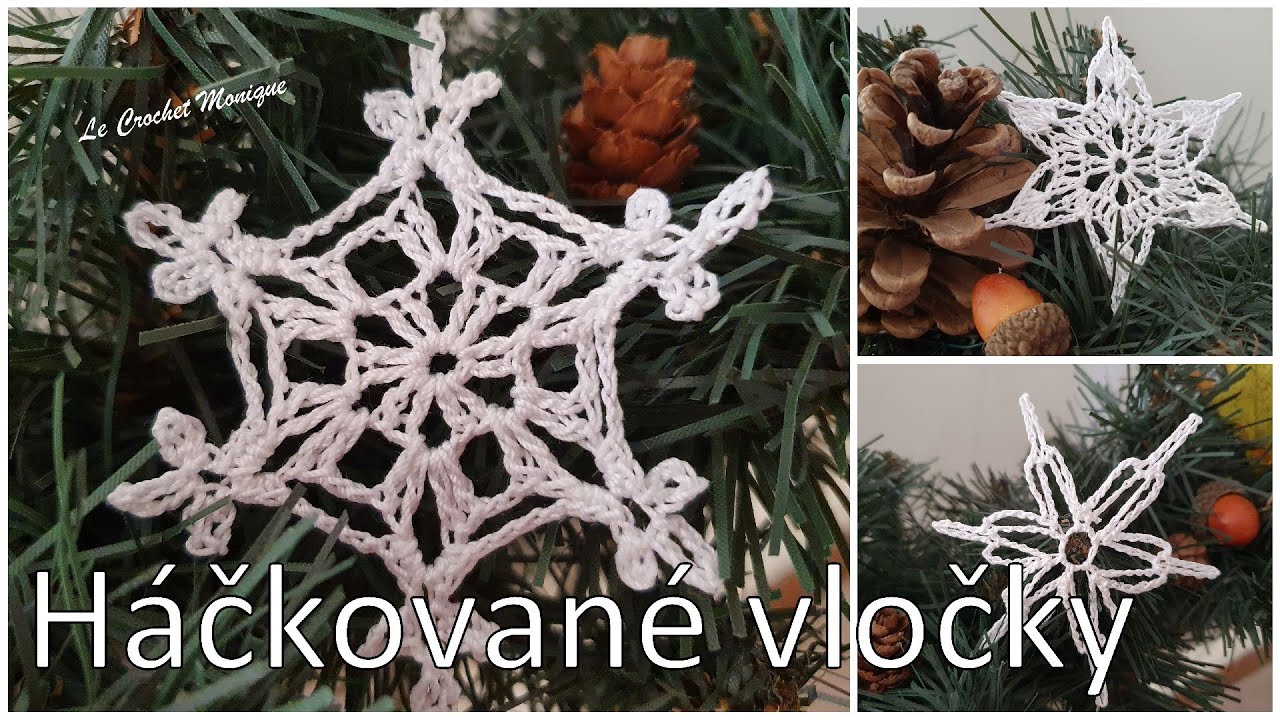 H&aacute;čkovan&eacute; vločky/Crocheted Snowflakes (english subtitles)
