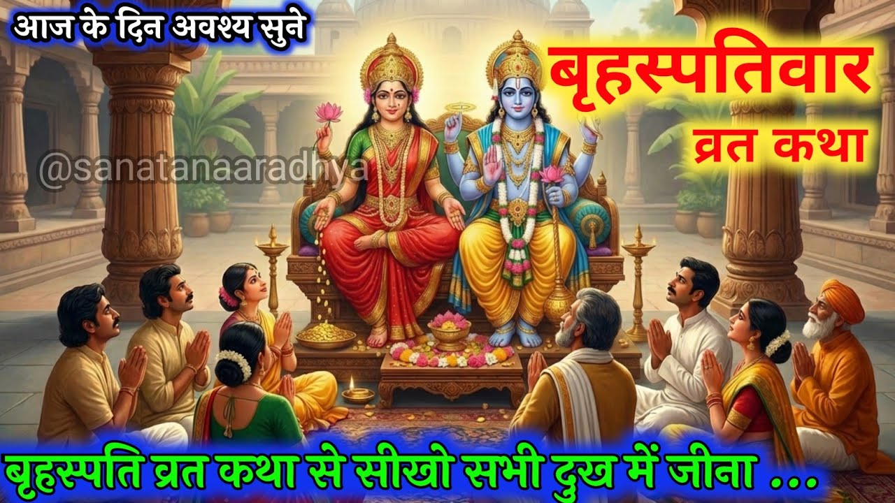 बृहस्पतिवार व्रत कथा | Guruvar Vrat  Katha | Brihaspativar Vrat Katha | #Brihaspatidev