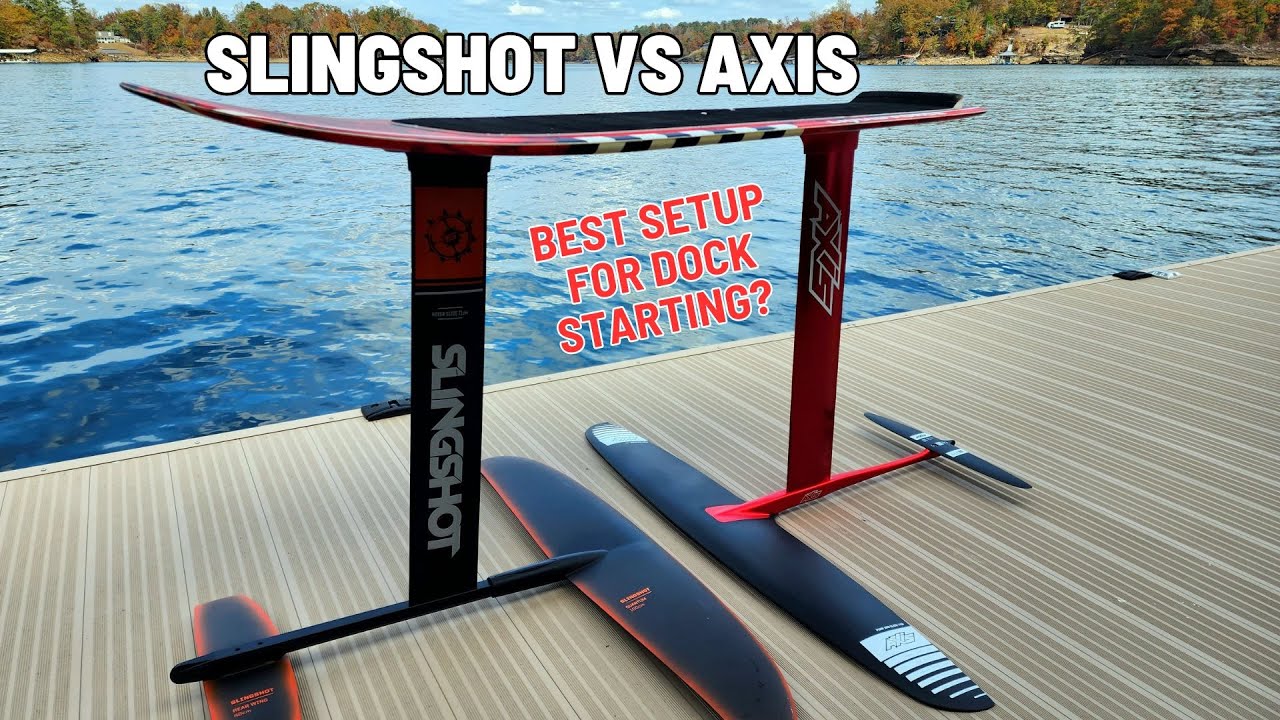 Slingshot vs Axis Part 1 | Hydrofoil Dockstart (Which Setup Is Better?)
