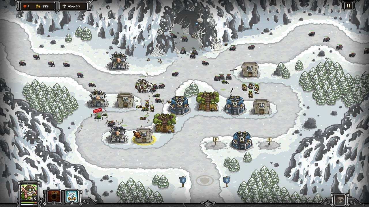 Kingdom Rush — логово Сарелгаза — Iron Challenge