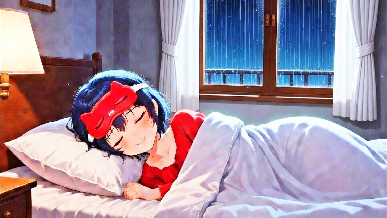 Cozy Rainy Night by the Window | Relaxing Music & Rain Sounds for Sleep