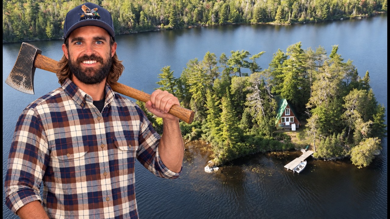 I Bought a Tiny Cabin on a Remote Island | Preparing for Winter