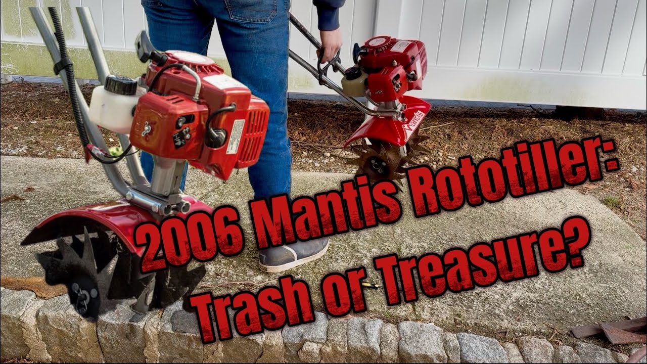 Мы спасли этот культиватор Mantis 2006 года выпуска из мусорного бака – полностью отремонтировали...