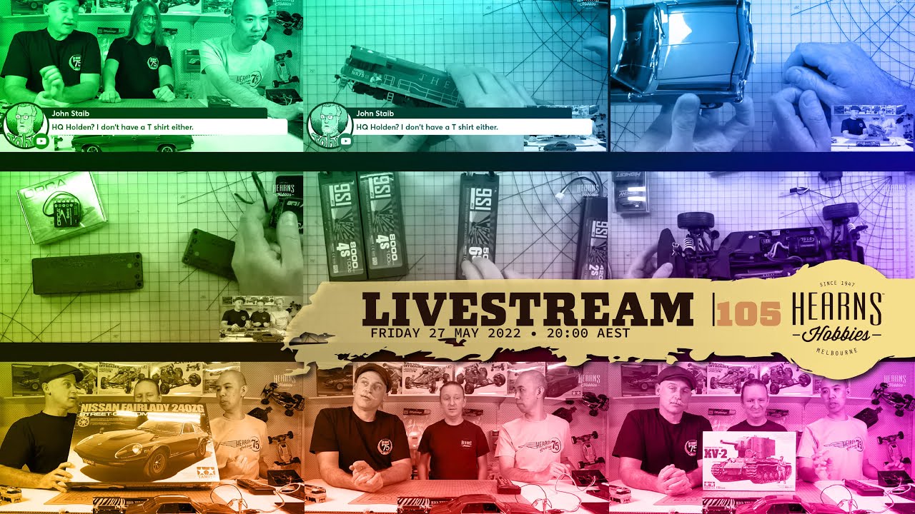 EP105 #askHearnsLive weekly hobby show.