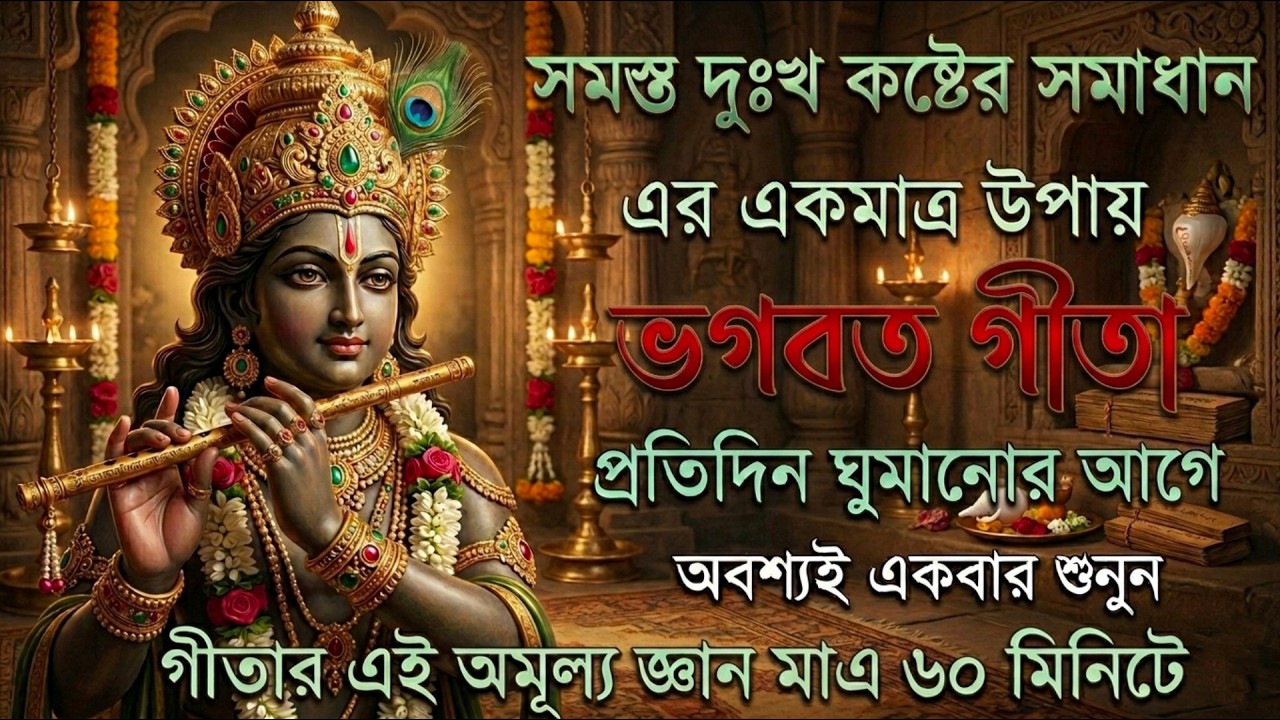 সমস্ত দুঃখ কষ্টের সমাধান এর একমাত্র উপায় শ্রীমদ্ভাগবত গীতা 🙏life changing speech in Bengali🙏Geeta 🙏