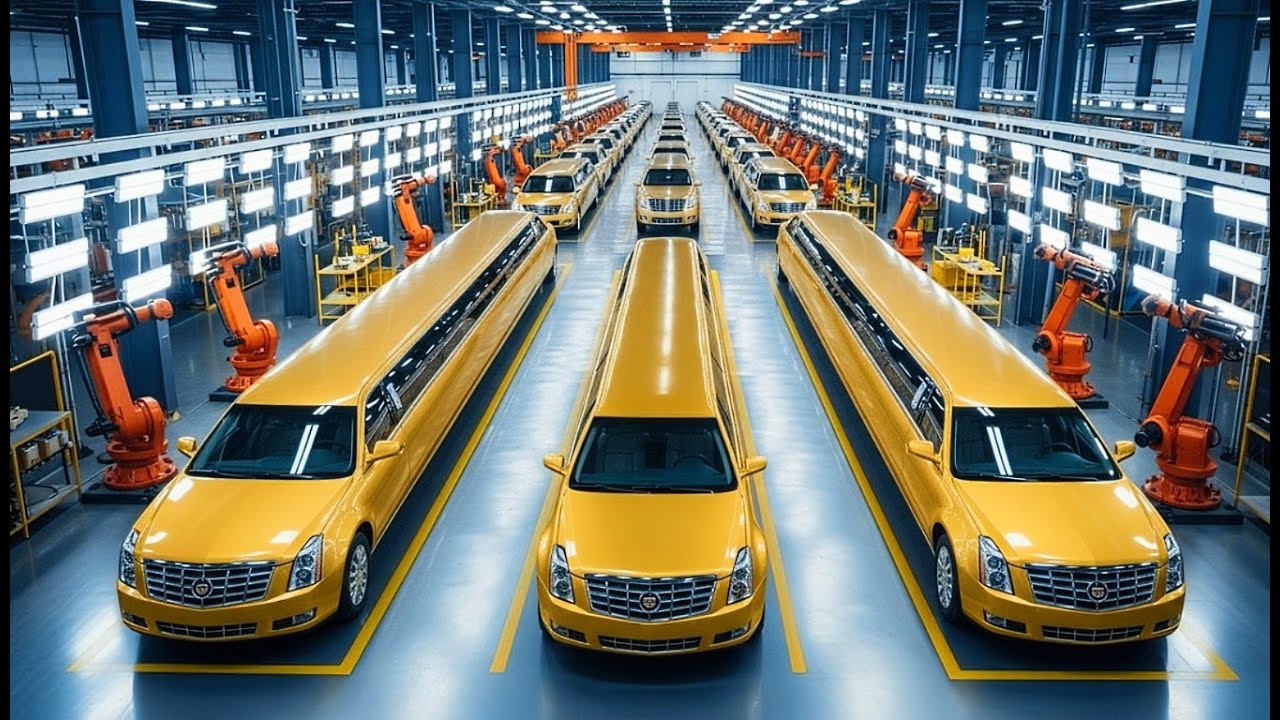 How Golden Cadillac Limousines Are Made | Inside the Luxury Limo Factory (Full Process)
