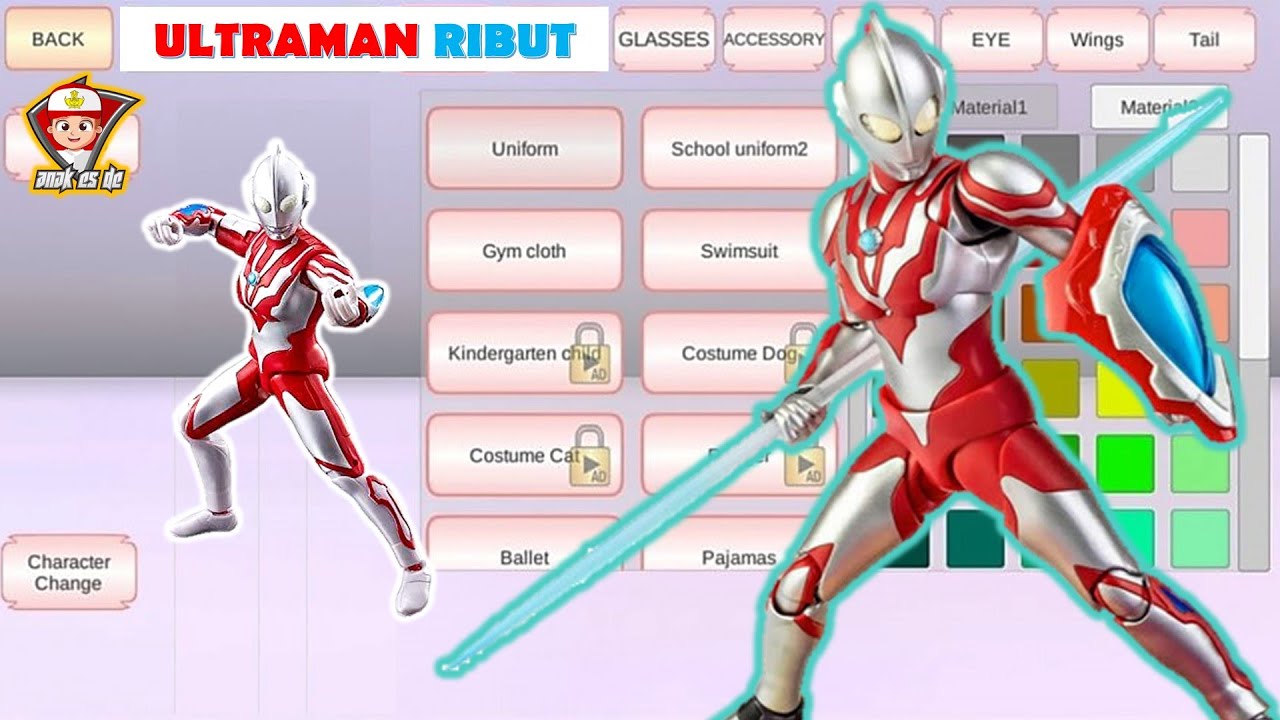 Ada Karakter Baru ULTARMAN RIBUT di | SAKURA SCHOOL SIMULATOR | #ultraman @AnakeSDe