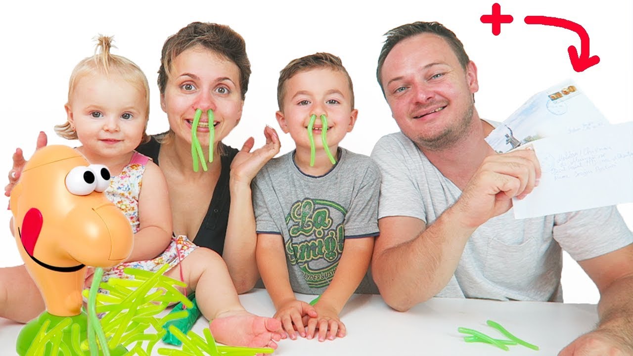 GOOEY LOUIE Game | Challenge cu Familia Scoatem Muci Scarbosi + 2 Scrisori de la Abonati