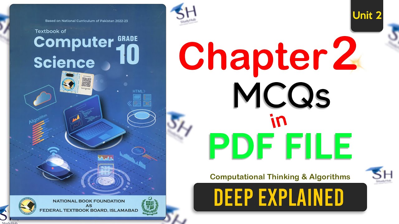 Class 10 Computer Science | Chapter 2 | MCQs | Explained and Answers in PDF File.!
