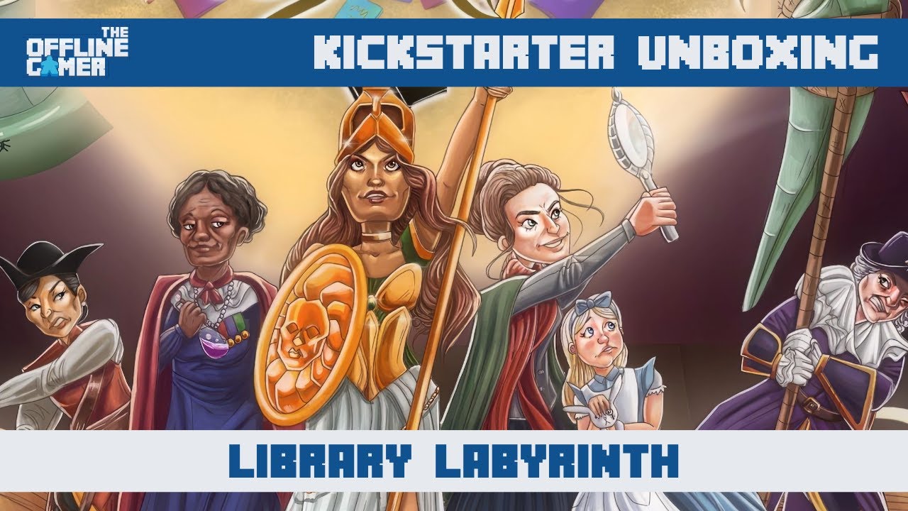 Kickstarter Unboxing - Library Labyrinth (Dissent Games)