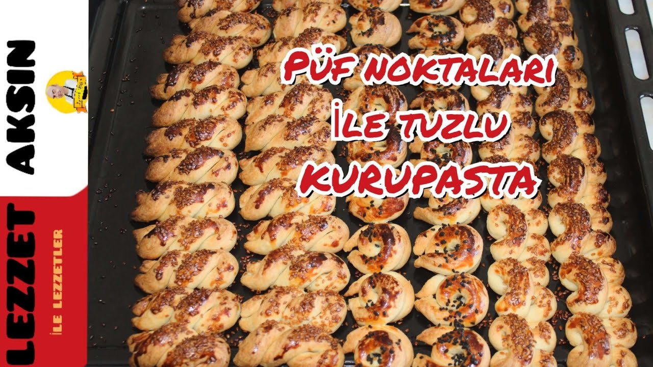 PASTANE USULÜ TUZLU KURUPASTA/KURABİYE TARİFİ TÜM PÜF NOKTALARIYLA
