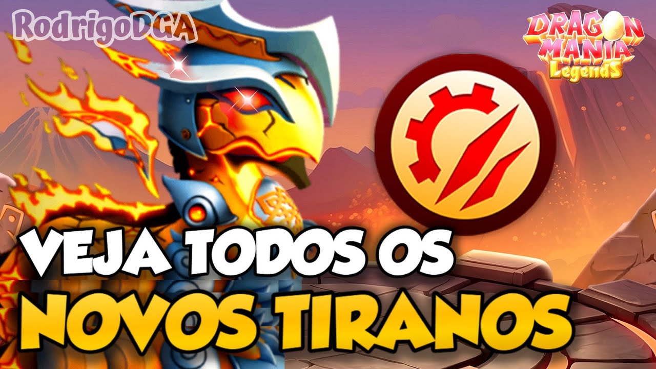 NOVOS DRAGÕES TIRANOS REVELADOS! DRAGON MANIA A LENDA