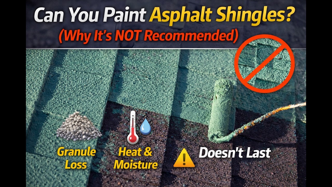 Can You Paint Asphalt Shingles? (Why It&rsquo;s NOT Recommended)