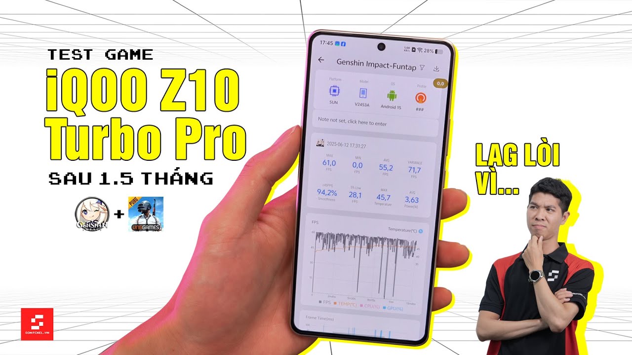 Đánh giá hiệu năng iQOO Z10 Turbo Pro sau 1.5 Tháng: Test cực căng Snapdragon 8s Gen 4!