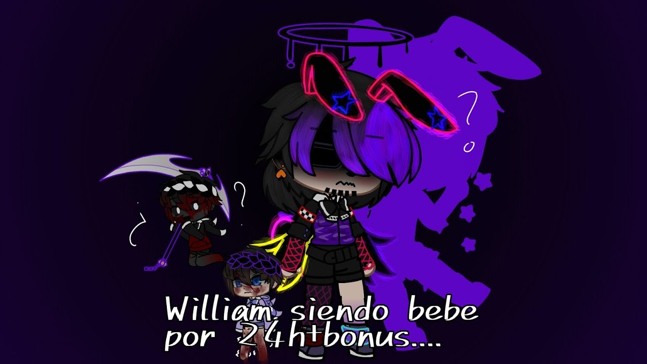 William afton siendo bebe por 24h || helliam 🧡💜|| FNAF|| •♡Luci-afton♡• || My Au||1/??