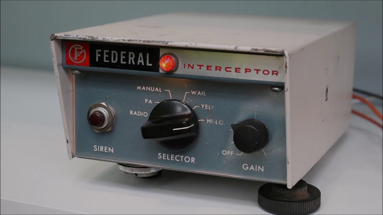 Federal Signal Interceptor Siren with 