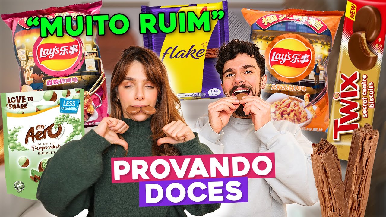 PROVANDO DOCES IMPORTADOS | s&oacute; bomba 💣 