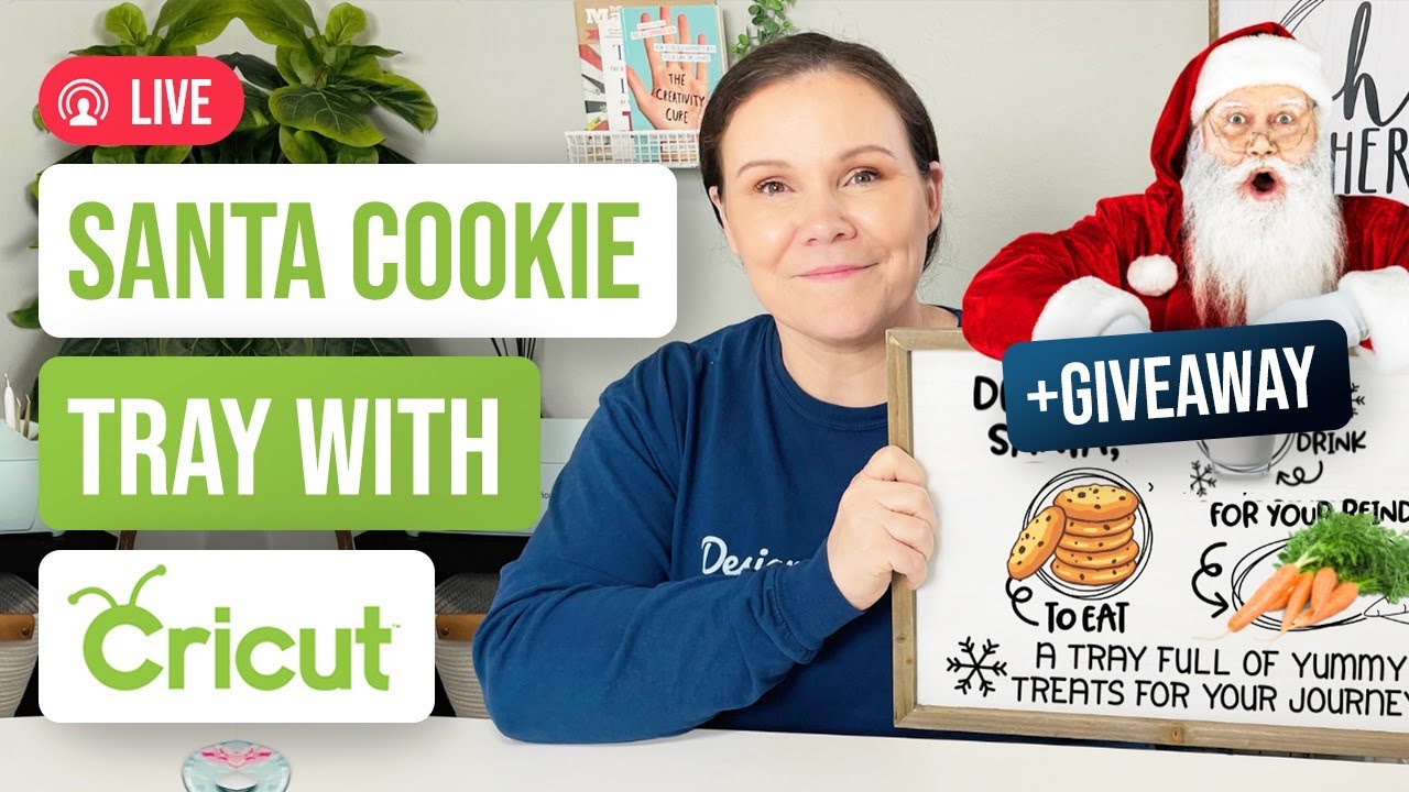 🥛 How to Make a Santa Cookie Tray With Cricut