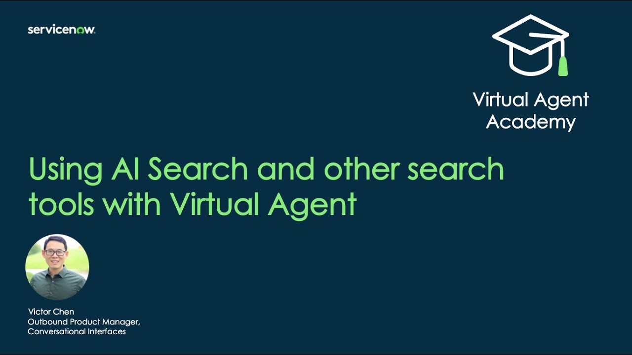 Virtual Agent Academy: Using AI Search and other search tools with Virtual Agent