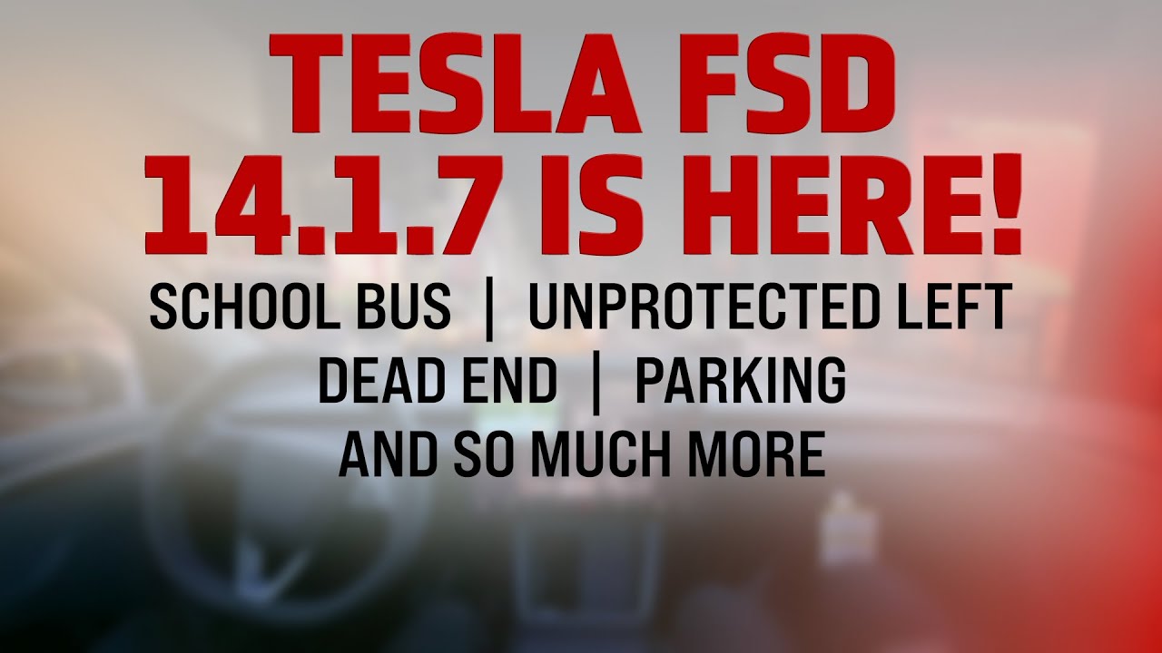 Tesla FSD 14.1.7 Is Shockingly Smooth Now!
