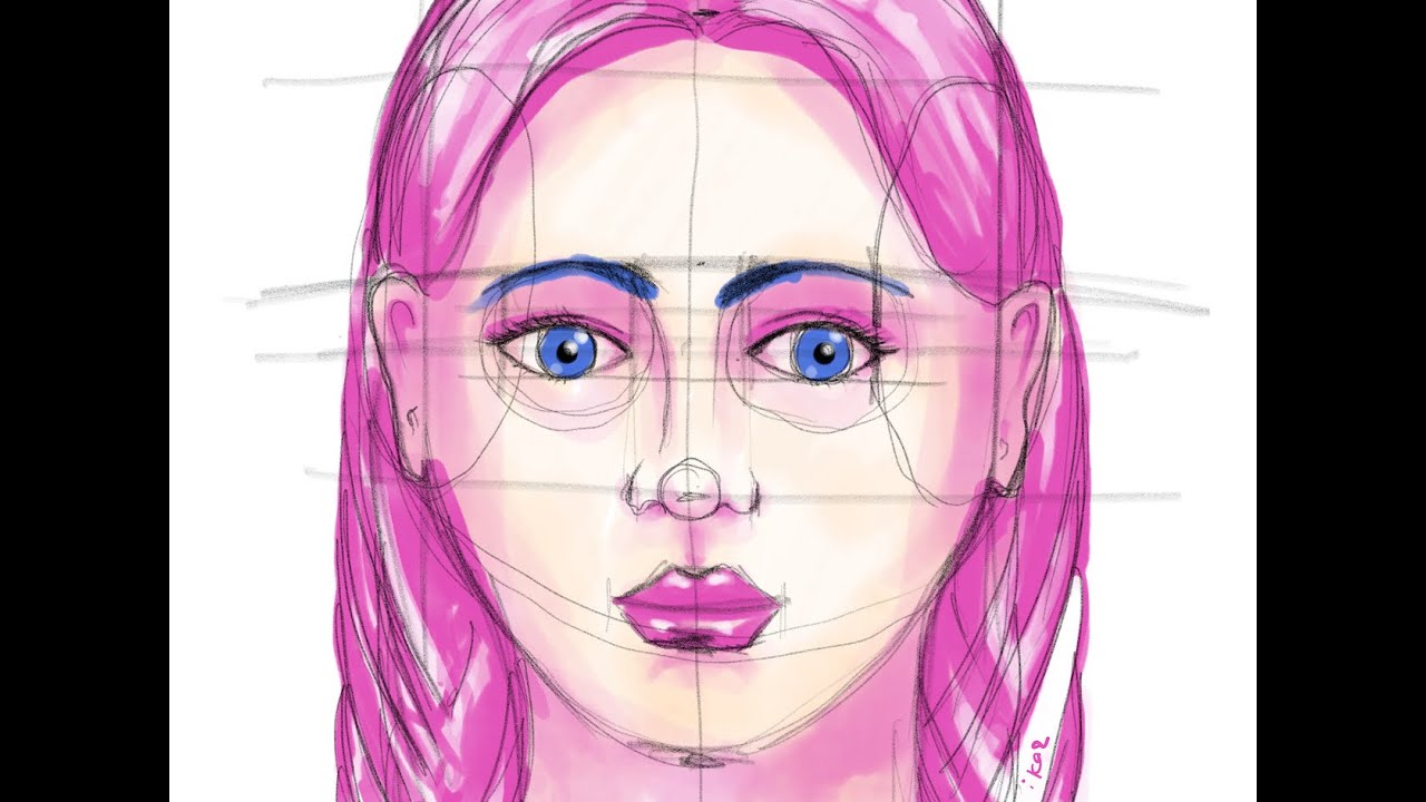 Face 5 from “Faces” Sketch Collection Time-Lapse