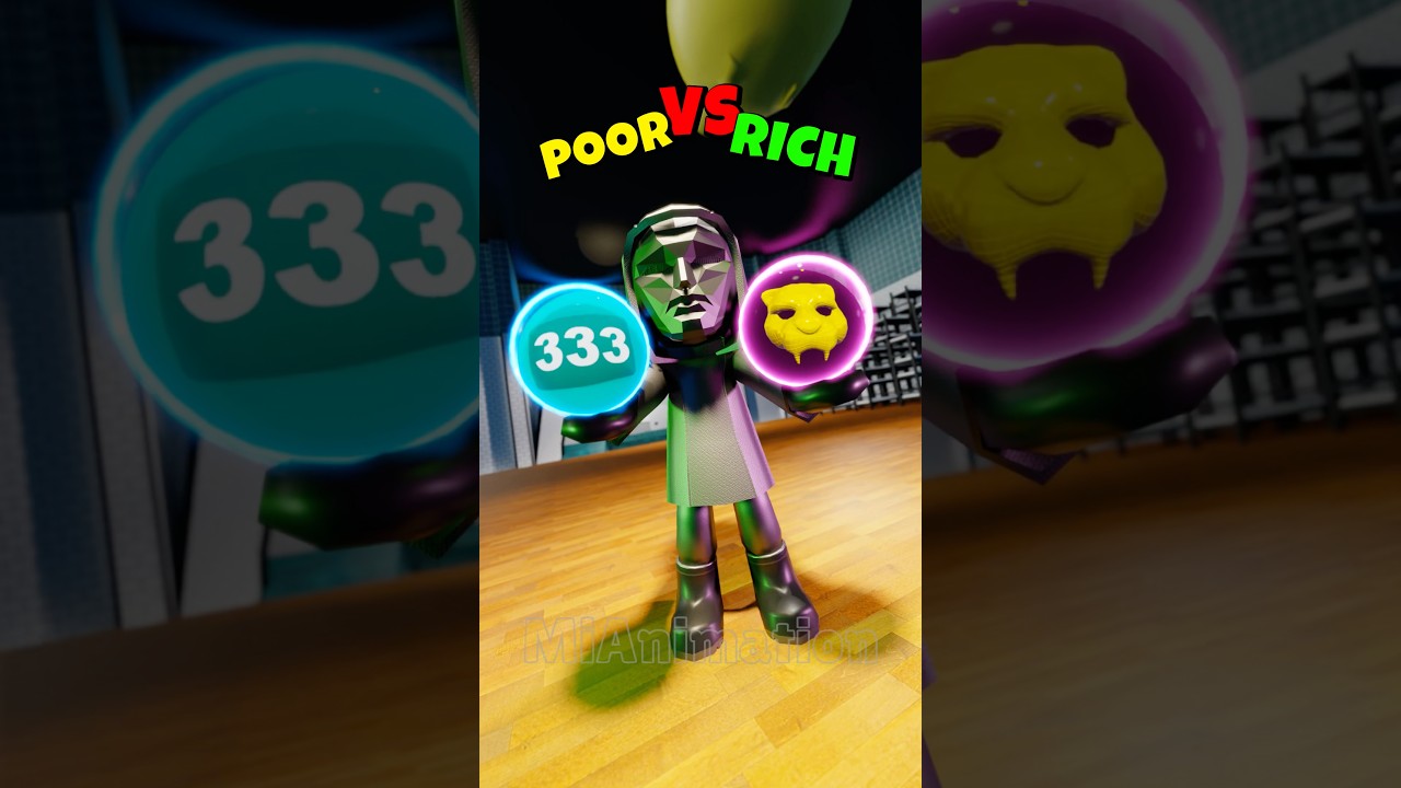 Poor or Rich?💰😂 Squid game jump rope challenge PK XD #pkxd #squidgame #challenge #tiktok #shorts