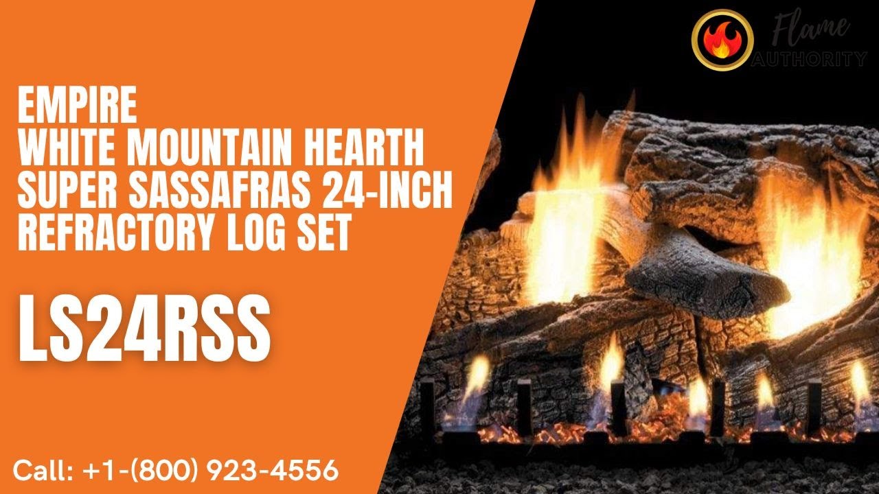 Empire White Mountain Hearth Super Sassafras 24-inch Refractory Log Set LS24RSS