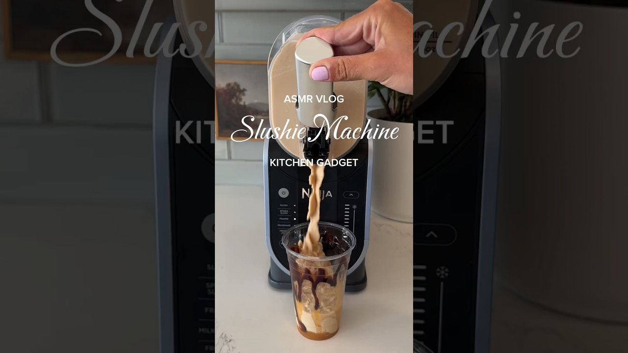 Frappuccino&rsquo;s but at home 😍 #kitchenrestock #kitchengadgets #slushymachine