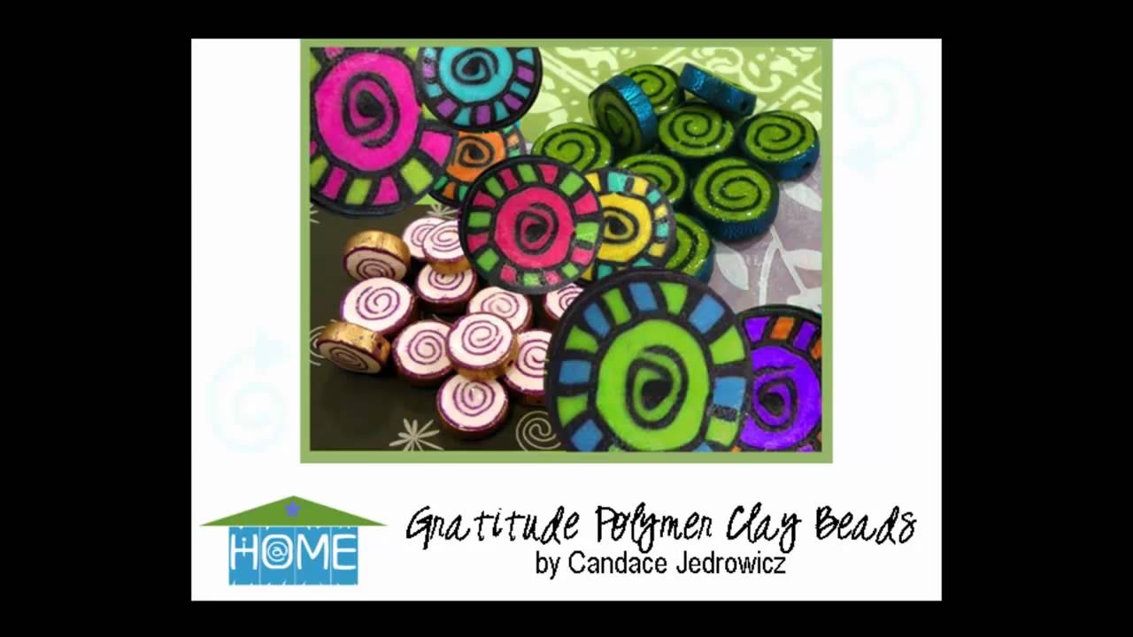 Inspired at Home - Candace Jedrowicz - Polymer Clay Gratitude Beads
