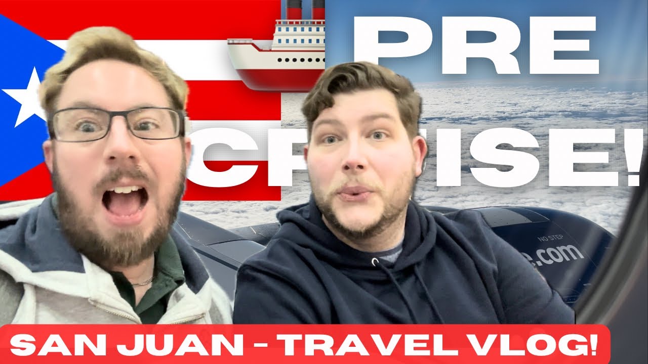 San Juan ✈️ Travel Vlog: 24-Hour Journey on 5 Hrs Sleep! Virgin Voyages Pre Cruise 🚢