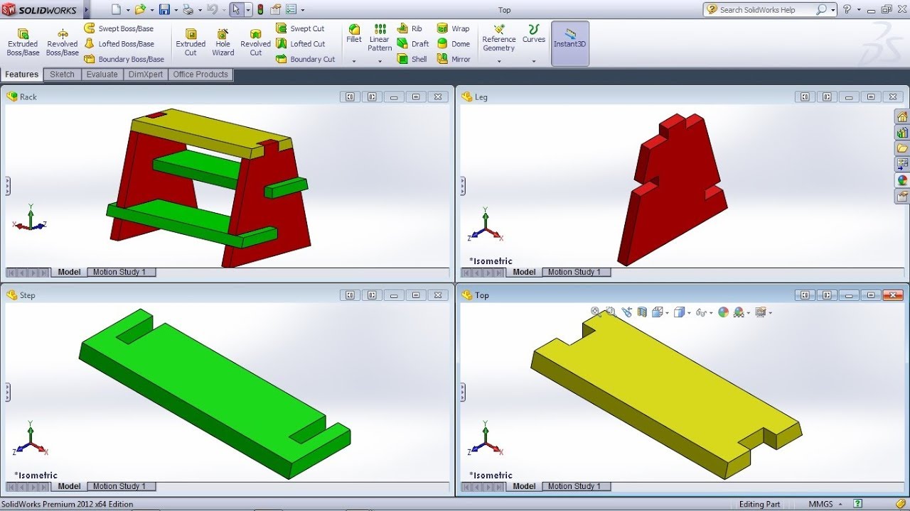 SolidWorks Assembly Exercises for Beginners - 1 | Solidworks Assembly Examples