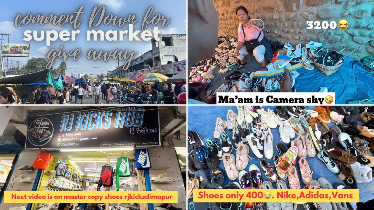 Supermarket in dimapur || secondhand collection ||shoes || jackets || track || winter collections