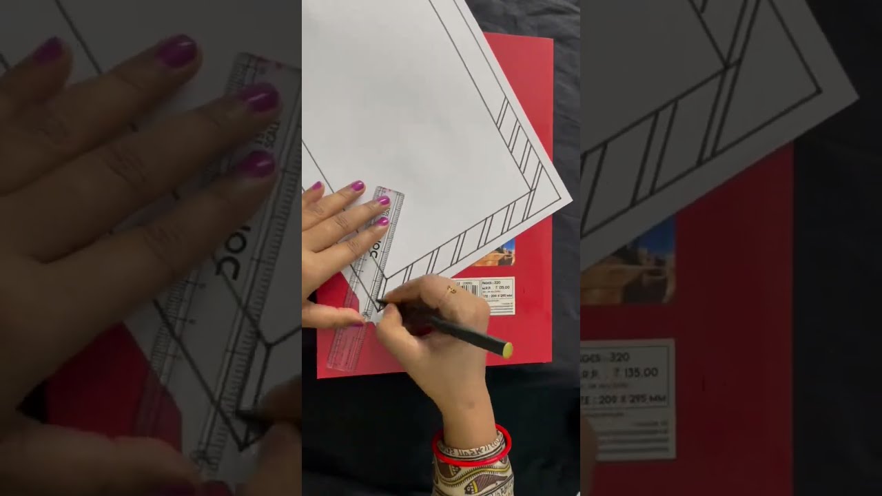 Project border design, Beautiful satisfying border design,#shorts #projectfiledecoration #border_des