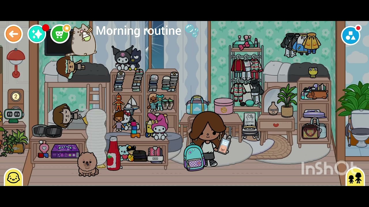 My morning routine 😸😆 btw this is everything 😺there is no parts srry #the toca gurl 🍡~