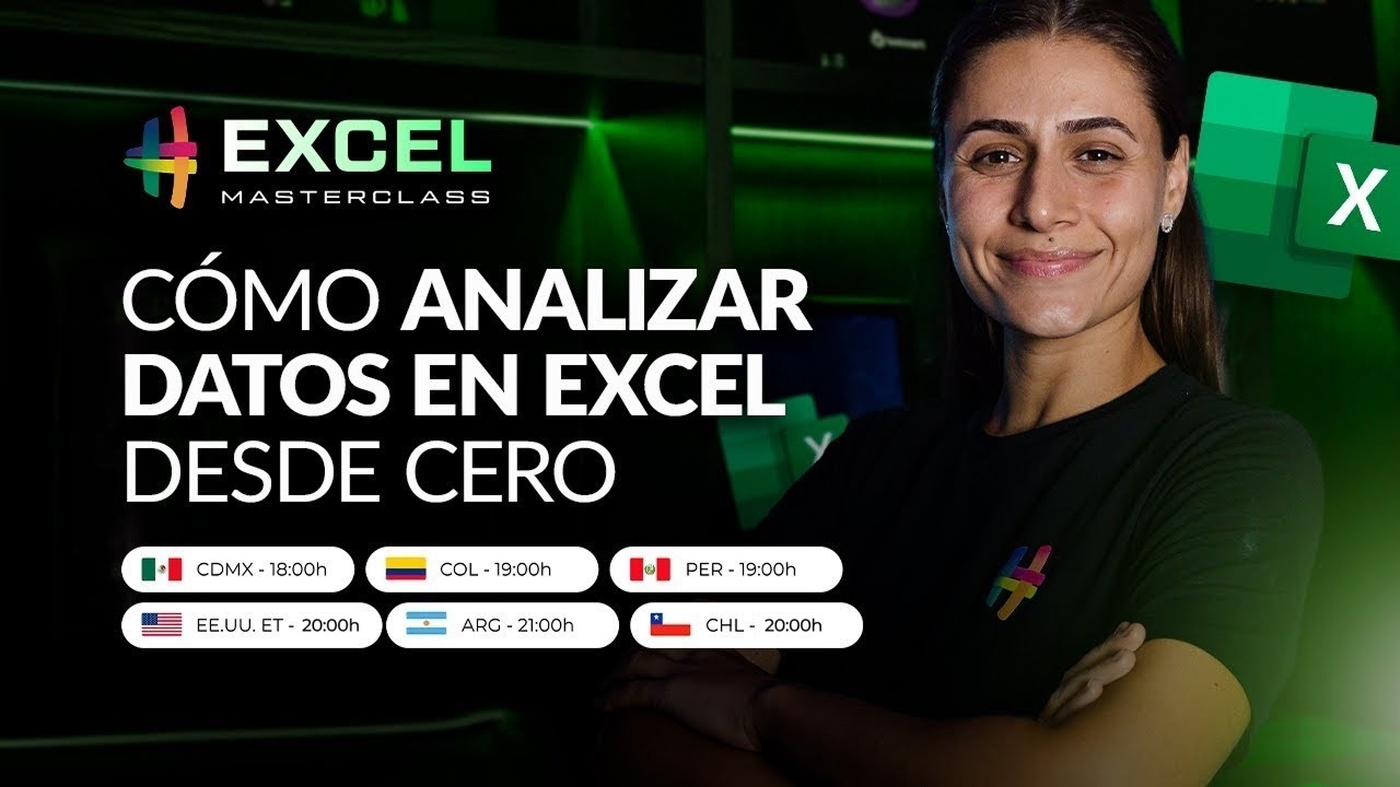 Masterclass | C&oacute;mo analizar datos en Excel desde cero
