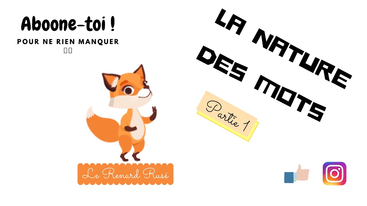 Comment reconnaître les mots variables - Partie 1